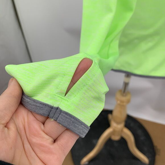 Under Armour Top Womens L Green Quarter Zip Threadborne Fitted Heat Gear Running - Picture 5 of 13